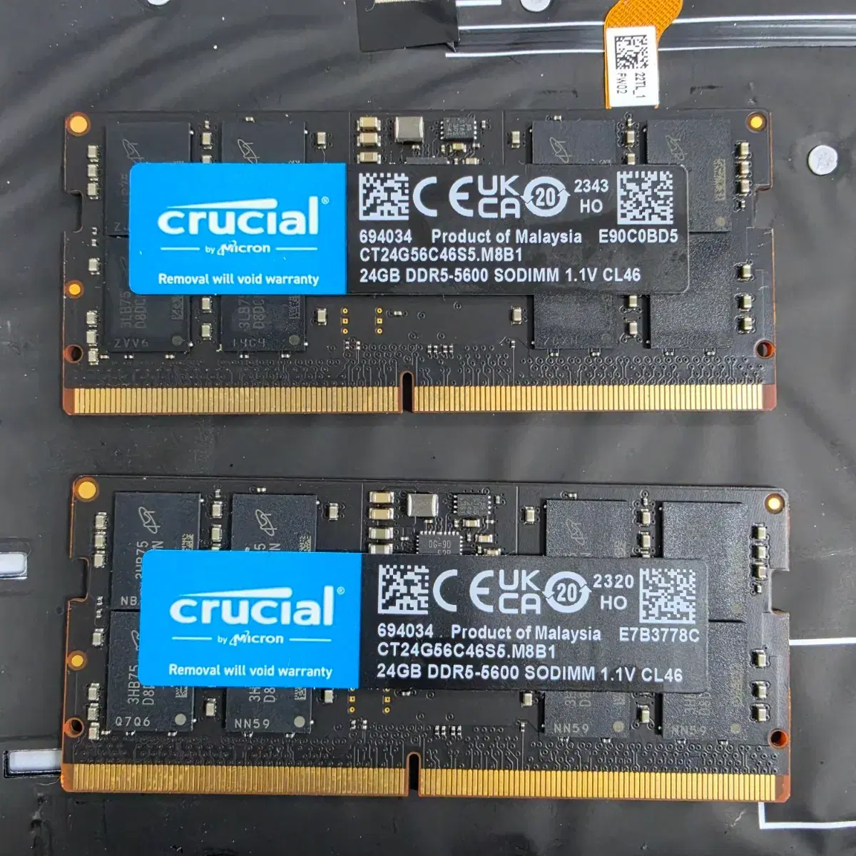 Crucial 24GB DDR5-5600 SODIMM 1.1V (48g) | 브랜드 중고거래 플랫폼